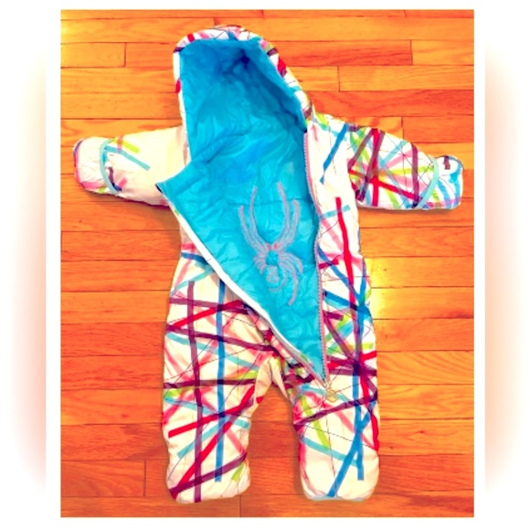 Spyder Reversible Water Resistant Baby Bunting Snowsuit 6m-12m Org $115 - Picture 1 of 6